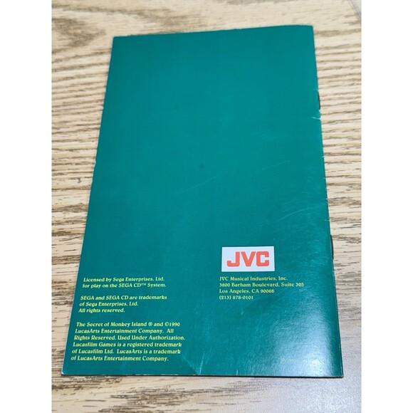 The Secret of Monkey Island (Sega CD, 1992) Game & Manual Only No Box Tested - Picture 3 of 3